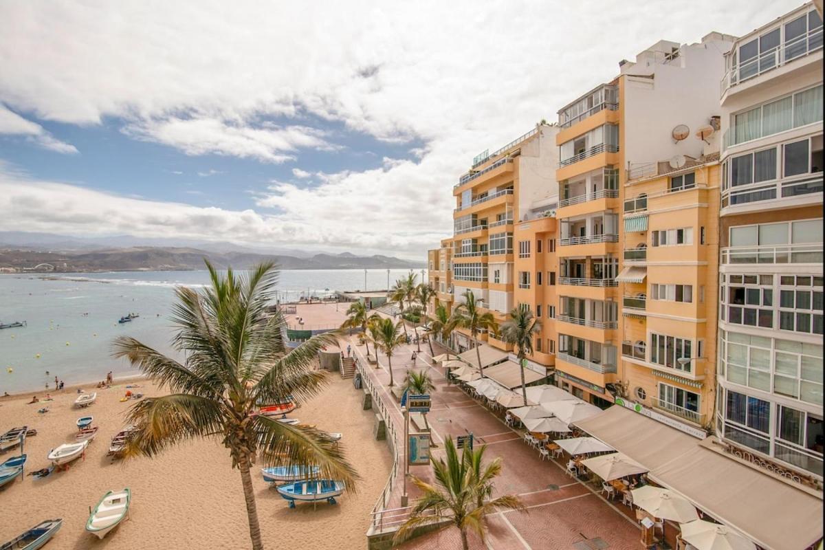 En Primera Linea De La Playa De Las Canteras Vista Al Mar Las Palmas de Gran Canaria Eksteriør bilde