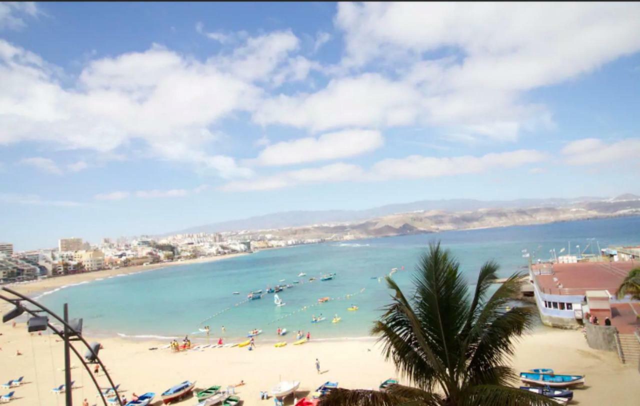 En Primera Linea De La Playa De Las Canteras Vista Al Mar Las Palmas de Gran Canaria Eksteriør bilde